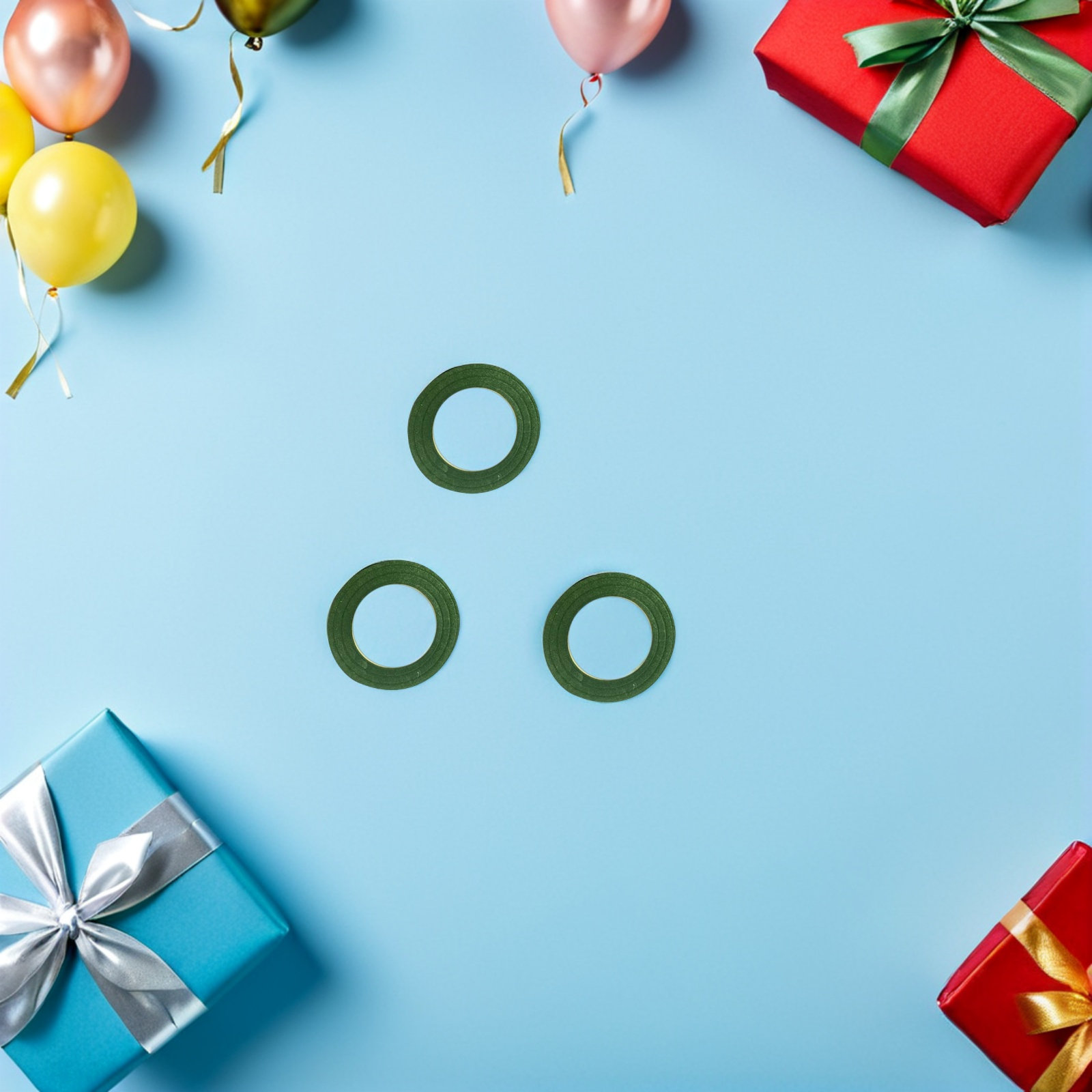 3 Rolls Wreath Tape Flower Flo - Floral Tape Green 评论和价格