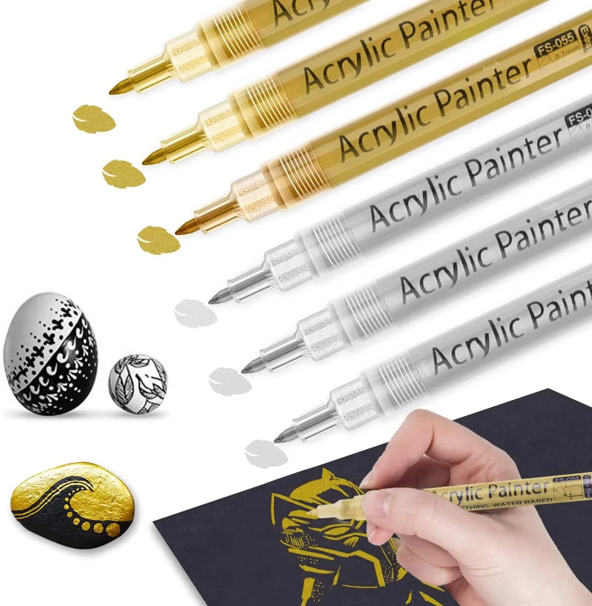 3Pcs/set White Acrylic Paint P - Copic Marker Classic 评论和价格