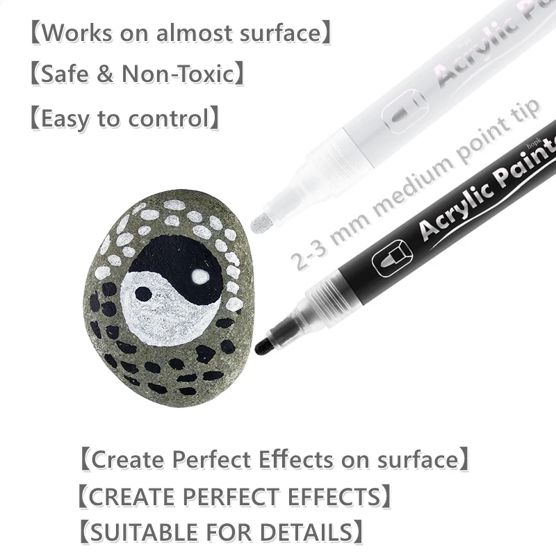 3Pcs/set White Acrylic Paint P - Copic Marker Classic 评论和价格