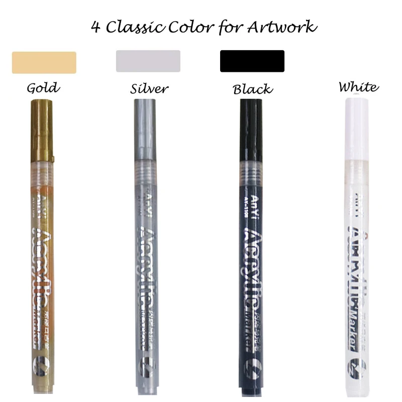 3Pcs/set White Acrylic Paint P - Copic Marker Classic 评论和价格
