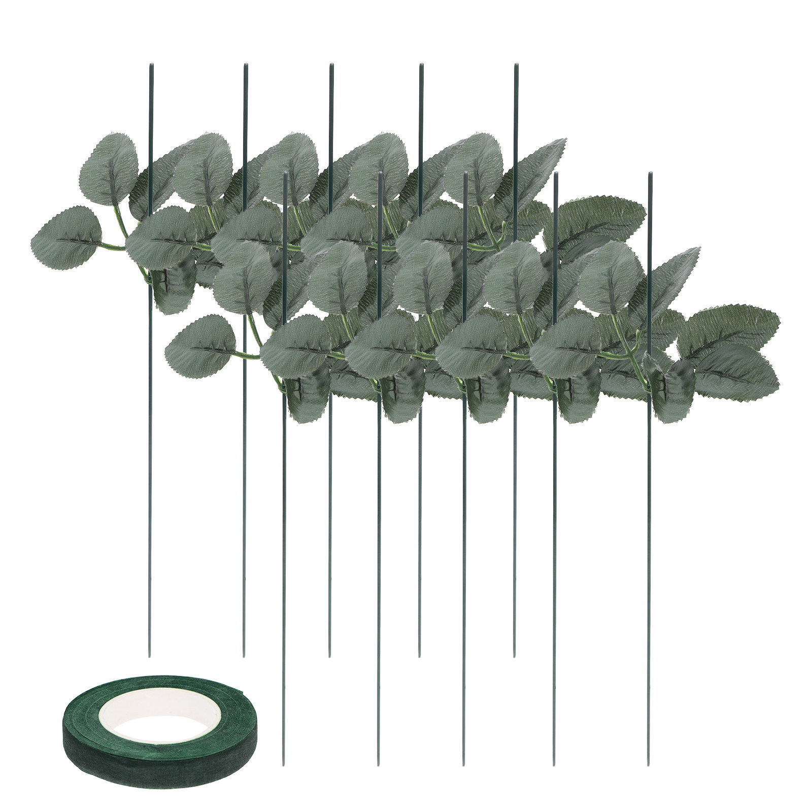 20Pcs Floral Tape and Wire Kit - Floral Tape Green 评论和价格