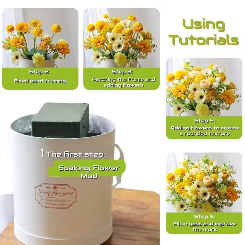 Green Flower Arrangement Foam  - Bouquet Holder Foam 评论和价格