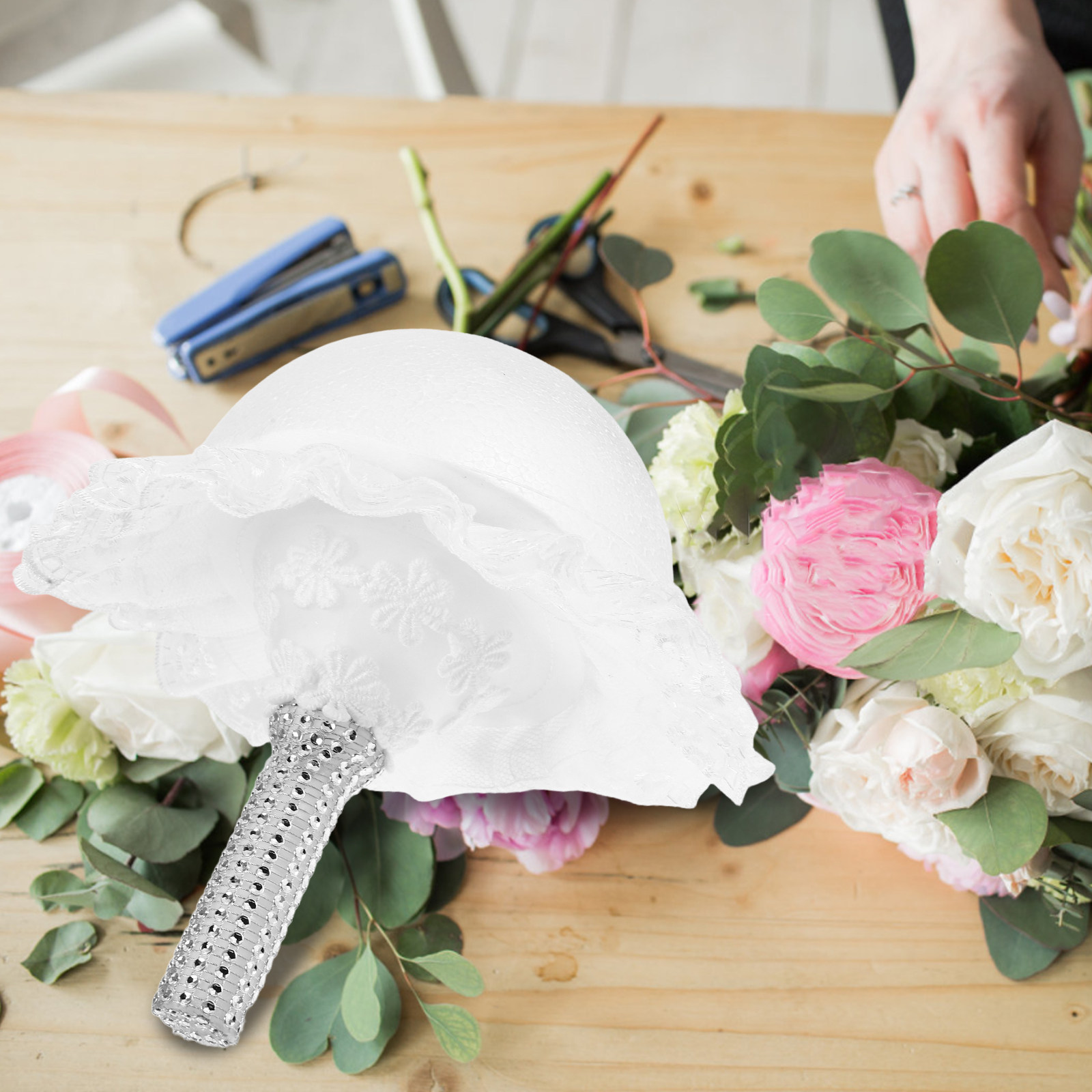 Foam Bridal Bouquet Holder Lac - Bouquet Holder Foam 评论和价格