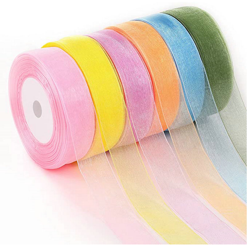 50 Yards/Roll Organza Ribbon W - Ribbon Organza Roll 评论和价格