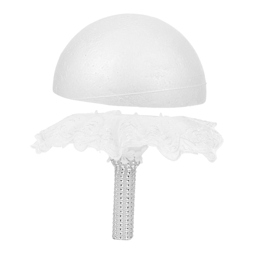 Fashion White Lace Foam Bouque - Bouquet Holder Foam 评论和价格